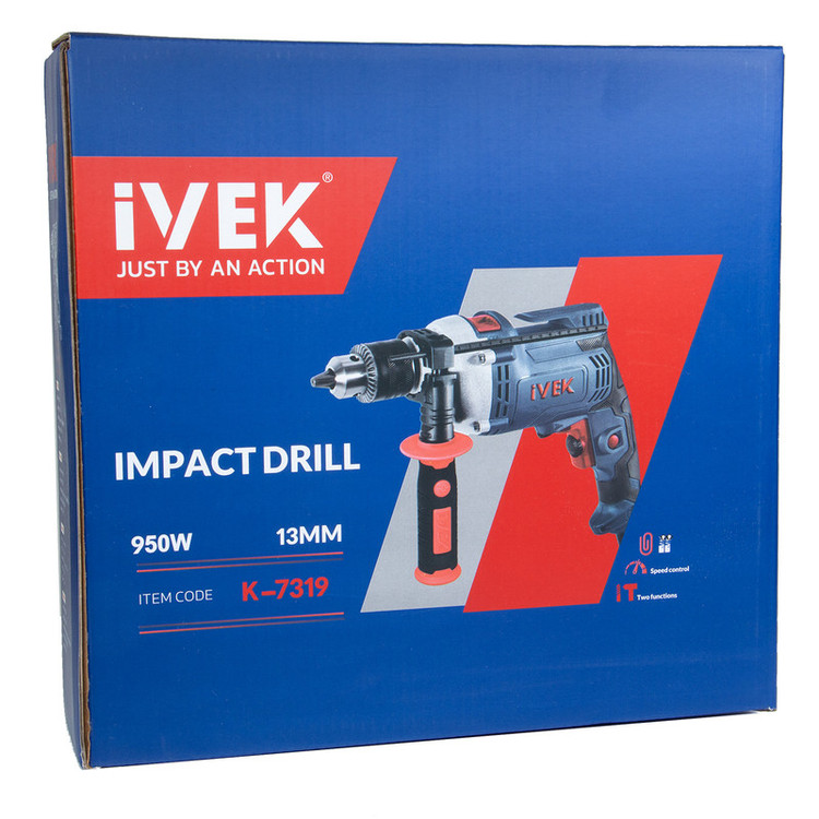 دریل ۱۳ نیم تنه فلزی ۹۵۰ وات ایوک مدل K-7319