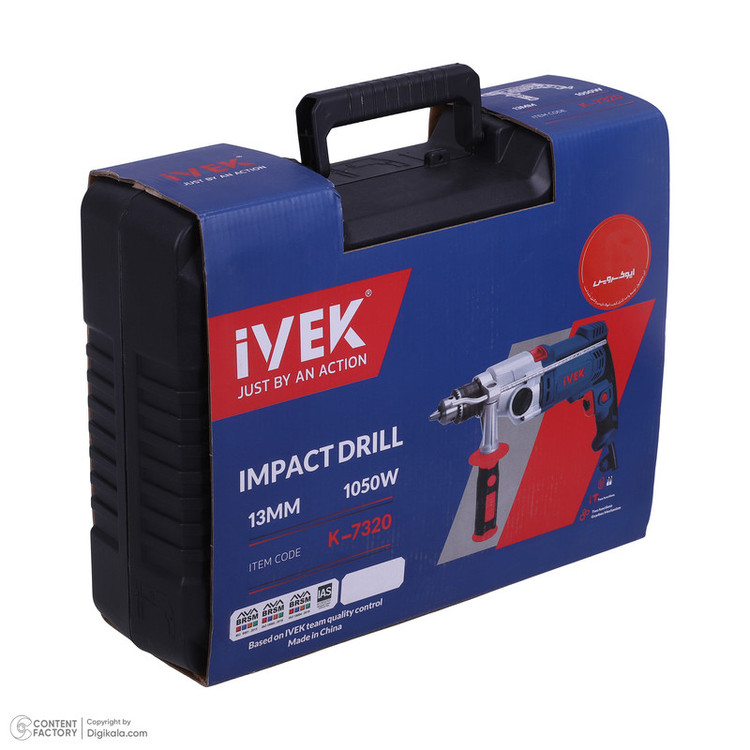 دریل ۱۳ گیربکسی ۱۰۵۰ وات ایوک مدل K-7320